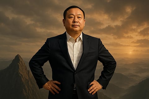 इस तस्वीर में एक व्यक्ति हैं, जिनका नाम चेन ज़ी है। वो काला कोट-पैंट और सफेद शर्ट पहने हुए हैं।