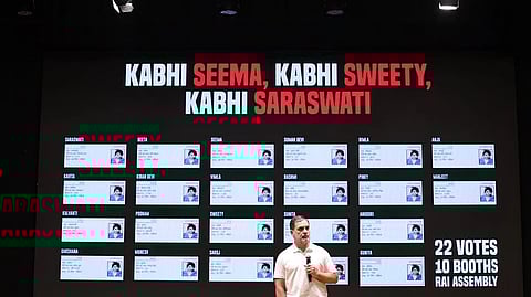 राहुल गांधी, प्रेस कॉन्फ्रेंस