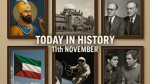 11 नवंबर (History Of 11th November) के दिन से जुड़ी कुछ महत्वपूर्ण घटनाओं को चित्रों के माध्यम से दिखाया गया है