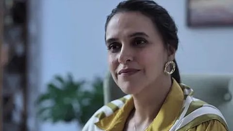 नेहा धूपिया वेब सीरीज 'परफेक्ट फैमिली' के प्रमोशन इवेंट में नजर आ रही हैं।