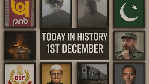 1 दिसंबर (History Of 1st December) के दिन से जुड़ी कुछ महत्वपूर्ण घटनाओं को चित्रों के माध्यम से दिखाया गया है