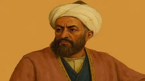 अलबरूनी का पोर्ट्रेट दृश्य|