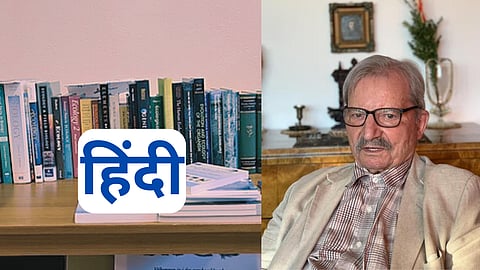 तस्वीर में मारिया क्रिज़्स्तोफ़ बायर्स्की और किताबें