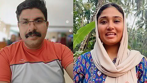 तस्वीर में शिमजिथा मुस्तफ़ा और मृतक व्यक्ति दीपक