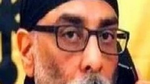 इस तस्वीर में गुरपतवंत सिंह पन्नू को देखा जा सकता है।