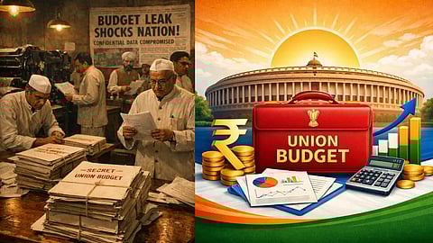 बजट लीक होने की तस्वीर