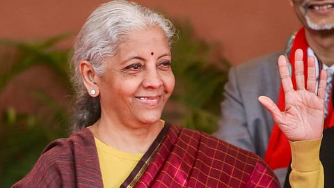 इस इमेज में निर्मला सीतारमण को देखा जा सकता है।