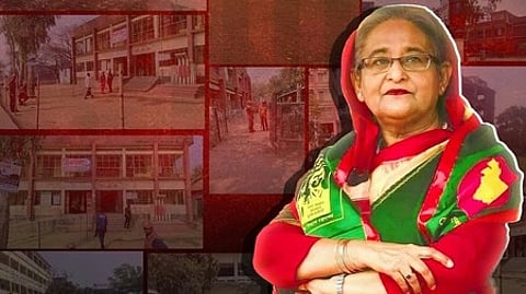 शेख हसीना को देख सकते है।