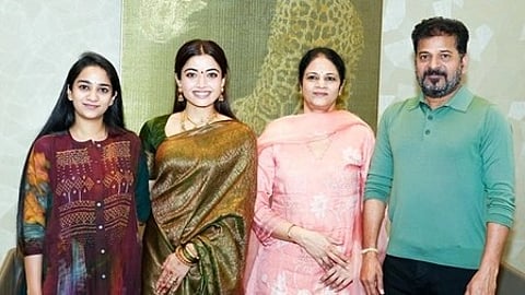 रश्मिका मंदाना,मुख्यमंत्री रेवंत रेड्डी