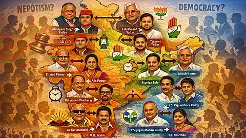 भारत के अलग-अलग क्षेत्रों में राजनीतिक घरानों का दबदबा