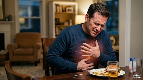 सीने और पेट की जलन का मुख्य कारण सिर्फ आहार नहीं बल्कि बढ़ता अम्ल और पित्त दोष भी है