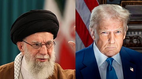 आयतुल्ला खामेनेई और डोनाल्ड ट्रम्प
