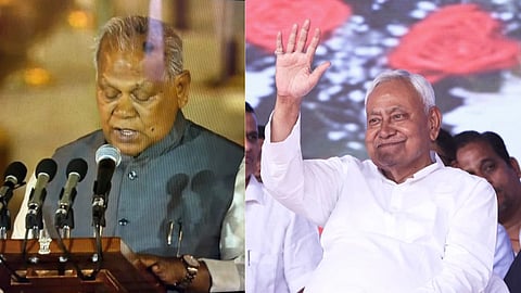 नीतीश कुमार और जीतन राम मांझी।