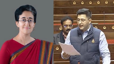 आतिशी और राघव चड्ढा