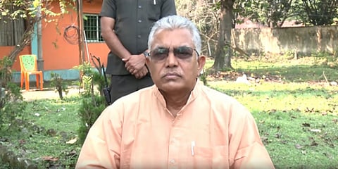 दिलीप घोष ने नामांकन से पहले टीएमसी पर साधा निशाना, बोले-बंगाल में बदलाव जरूरी, कानून व्यवस्था सुधारेंगे