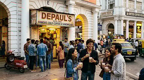 ‘डीपॉल्स’ की नींव वर्ष 1952 में धर्मपाल कटपालिया द्वारा एक सामान्य जनरल स्टोर के रूप में रखी गई थी। धीरे-धीरे अपनी गाढ़ी और झागदार कोल्ड कॉफी के लिए प्रसिद्ध होने के बाद, यह स्थान दिल्ली के युवाओं का एक पसंदीदा अड्डा बन गया। वर्तमान में भी यहाँ आने वाले ग्राहक उसी पारंपरिक स्वाद और पुराने वातावरण के प्रति अपना लगाव व्यक्त करते हैं।