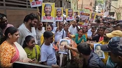 भ्रष्टाचार और जबरन वसूली के खिलाफ कोलकाता में भाजपा का प्रदर्शन, ईडी-सीबीआई जांच की मांग