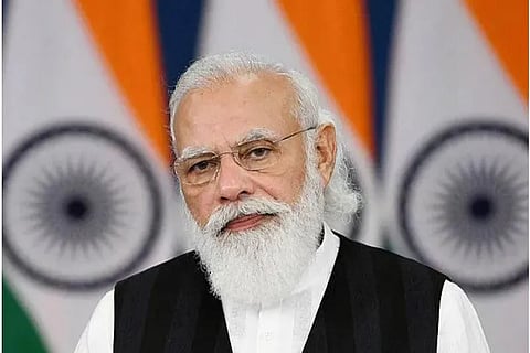 5 राज्यों के विधानसभा चुनावों की तारीख़ की घोषणा के बाद कार्यकर्तओं के साथ प्रधानमंत्री नरेंद्र मोदी का पहला सवांद कार्यक्रम (Wikimedia Commons)