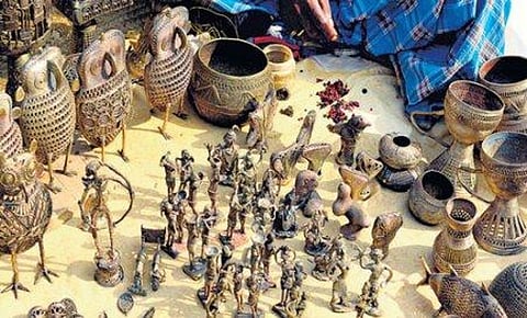 हस्तनिर्मित झारखंडी शिल्प (IANS)