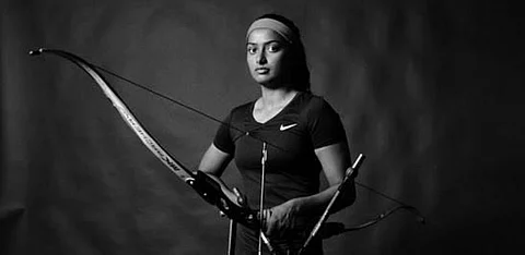 दीपिका कुमारी ने पति अतनु के साथ मिलकर जीता गोल्ड।(Deepika Kumari, Facebook)