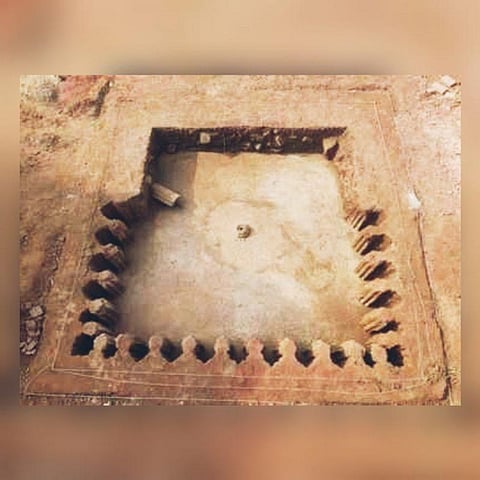 फतेहपुर सिकरी में मिली मुगलकालीन पानी की टंकी