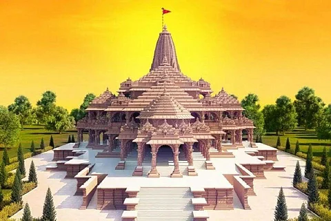 अयोध्या राम मंदिर का मॉडल।(सांकेतिक चित्र, Pinterest )