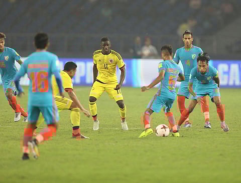 फीफा अंडर-17 विश्व कप में भारतीय टीम सभी मैच हार गई थी। (Twitter)