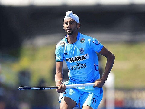 भारतीय पुरुष हॉकी टीम के फॉरवर्ड खिलाड़ी मनदीप सिंह । (Facebook)
