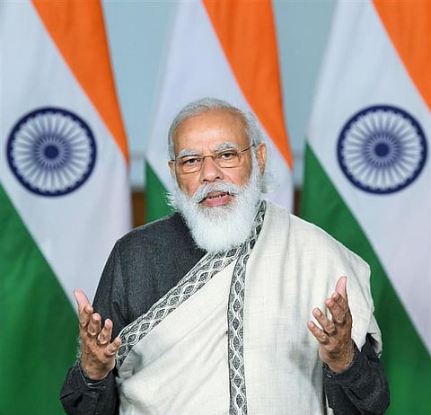 प्रधानमंत्री नरेंद्र मोदी। (PIB)