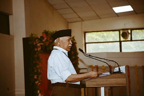 आरएसएस प्रमुख मोहन भागवत। (RSS, ट्विटर )