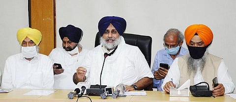 अकाली दल की कोर कमेटी ने किया एनडीए से नाता तोड़ने का फैसला। (Twitter)