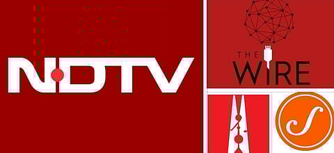 एनडीटीवी, वायर, स्क्रॉल, न्यूज़लौंड्री(Picture: Twitter)