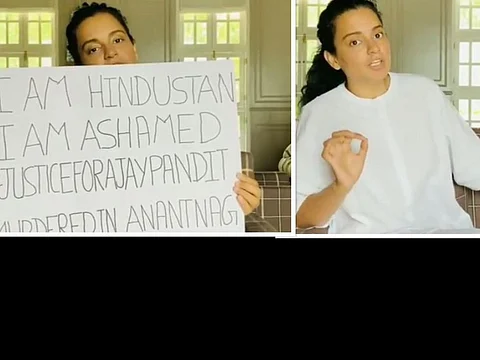 कंगना रनौत,, बॉलीवुड अभिनेत्री।(Image Source: Kangana Ranaut Instagram Video)
