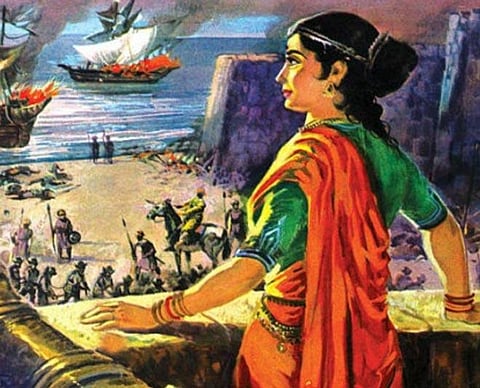 रानी अबक्का देवी ने पुर्तगालियों पीठ दिखाकर भागने पर मजबूर कर दिया था।(फाइल फोटो)
