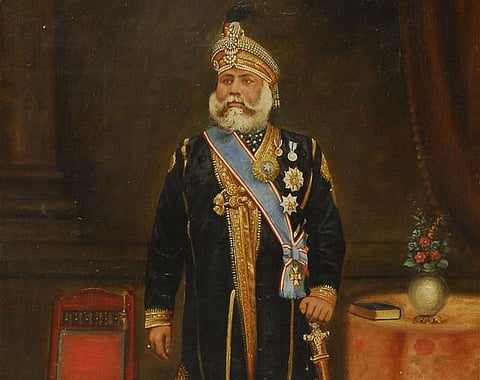 सिंध के आखिरी ब्राह्मण राजा एवं वीर योद्धा महाराजा दाहिर।(Wikimedia Commons)