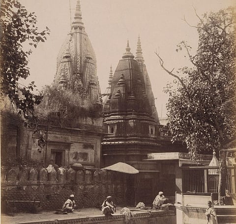 प्राचीन काशी विश्वनाथ मंदिर। (Wikimedia Commons)