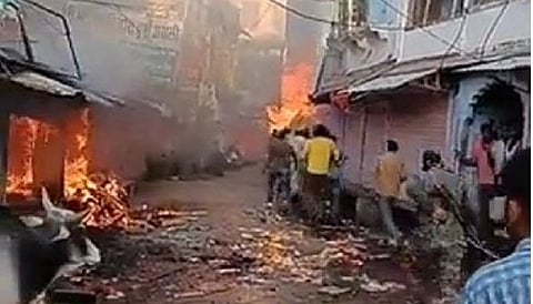 जोधपुर में हुए सांप्रदायिक हिंसा का दृश्य।(साभार- सोशल मीडिया)