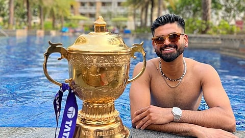 Shreyas Iyer with the 2024 IPL title