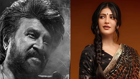 shruthi haasan and rajnikanth
