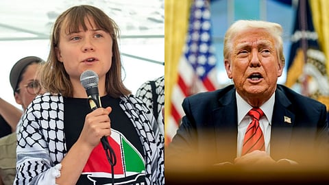 Greta Thunberg criticised Donald Trump for mocking her anger over her Gaza aid mission