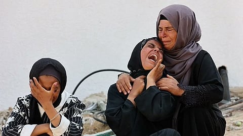 ഗാസയില് ഉറ്റവരെ നഷ്ടമായവർ