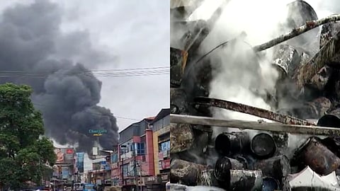 ചാലക്കുടിയിലുണ്ടായ തീപിടിത്തം