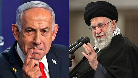 Benjamin Netanyahu and Ayatollah Ali Khamenei