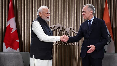 PM Narendra Modi, Canadian PM Mark Carney