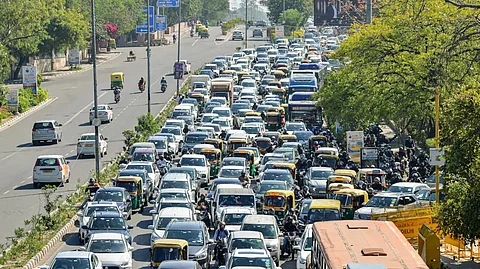 Traffic in Delhi