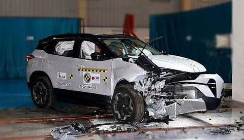 tata harrier.ev Bharat ncap crash test