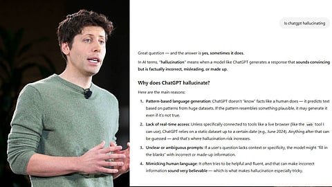 എല്ലാത്തിനും AI യെ വിശ്വസിക്കരുത്; അത് തെറ്റിദ്ധരിപ്പിക്കും: മുന്നറിയിപ്പുമായി സാം ആള്ട്ട്മാന്