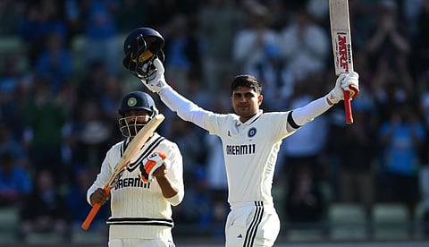 Shubhman Gill after gaining century in first day of india vs england 2nd test