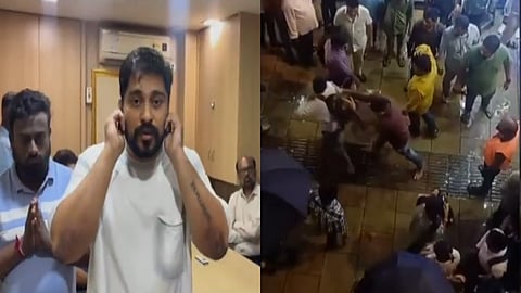 താനെ മൊബൈല് റീച്ചാർജ് തർക്കത്തിന്റെ പ്രചരിക്കുന്ന ദൃശ്യങ്ങള്