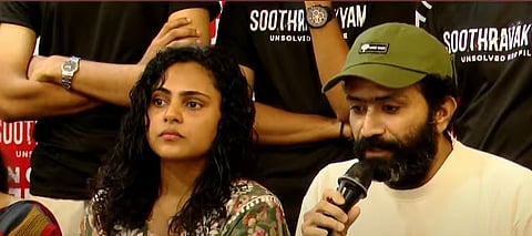 Vincy Aloshious and shine tom chacko, Soothravakya Press Meet